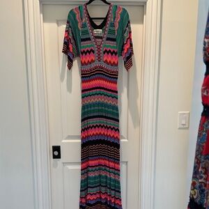 Aldo Martins Vibrant Zigzag Maxi Dress
